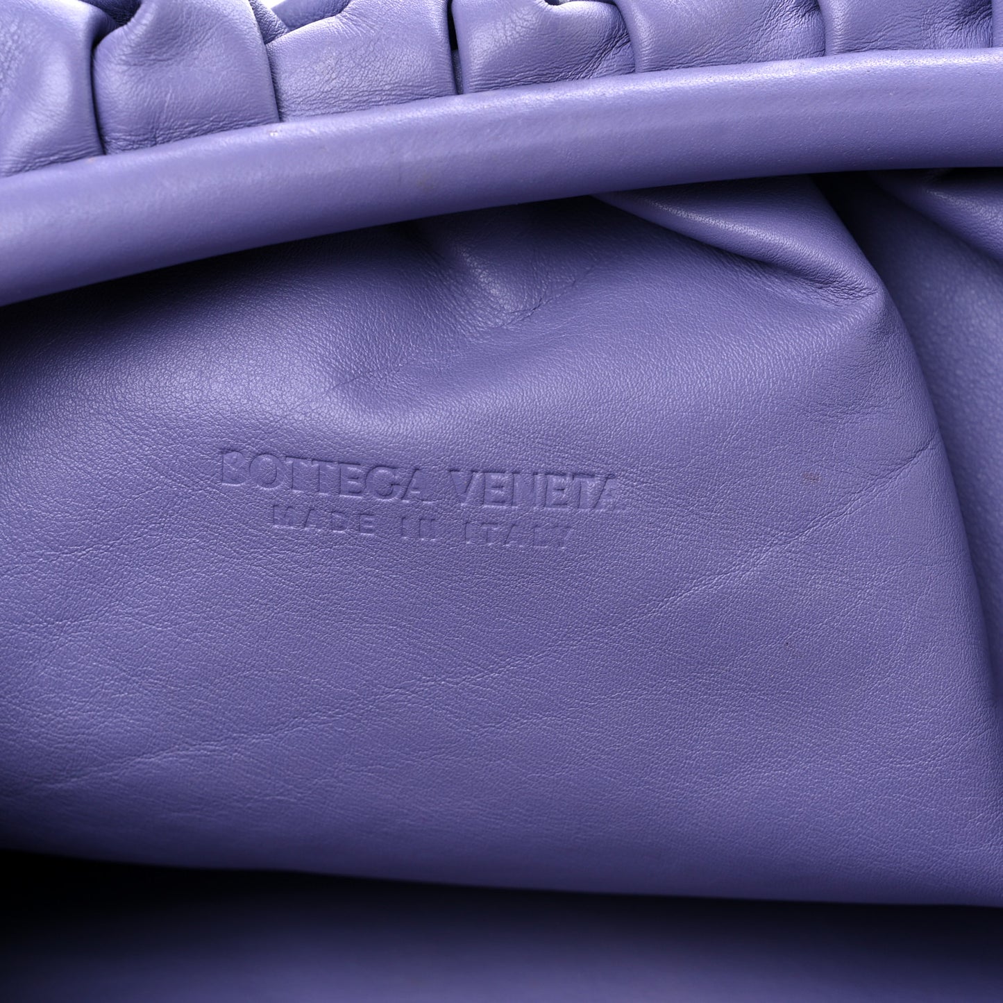Smooth Butter Calf The Pouch Oversized Clutch Lavender