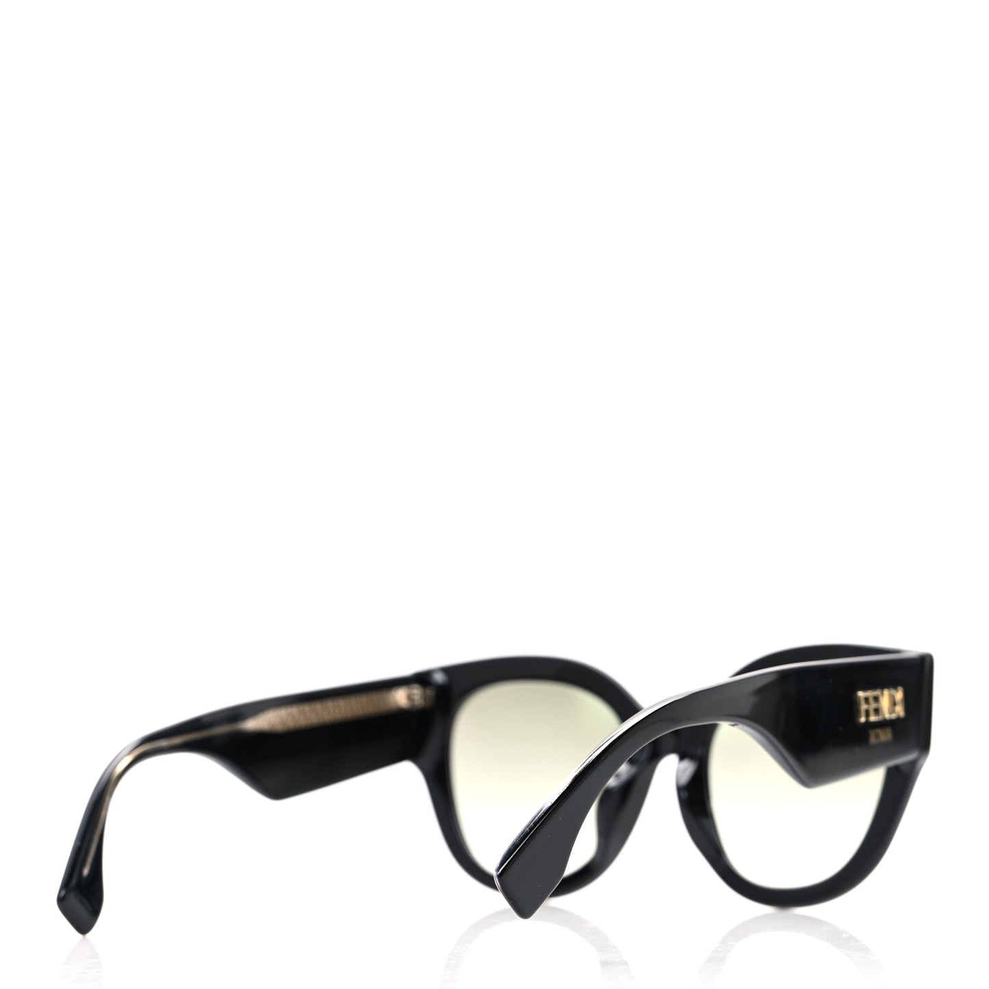 Acetate Cat Eye Sunglasses FF0452/F/S Black