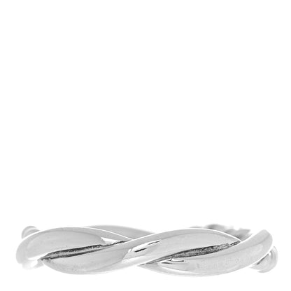 David Yurman Sterling Silver Diamond Petite Infinity Twist Ring 52 6 3 of 5