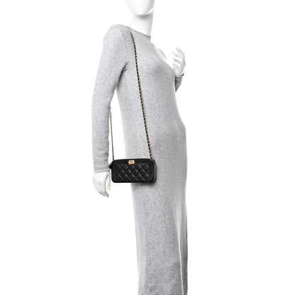 Chanel Caviar Quilted Small Boy Clutch With Chain Black 14 of 14