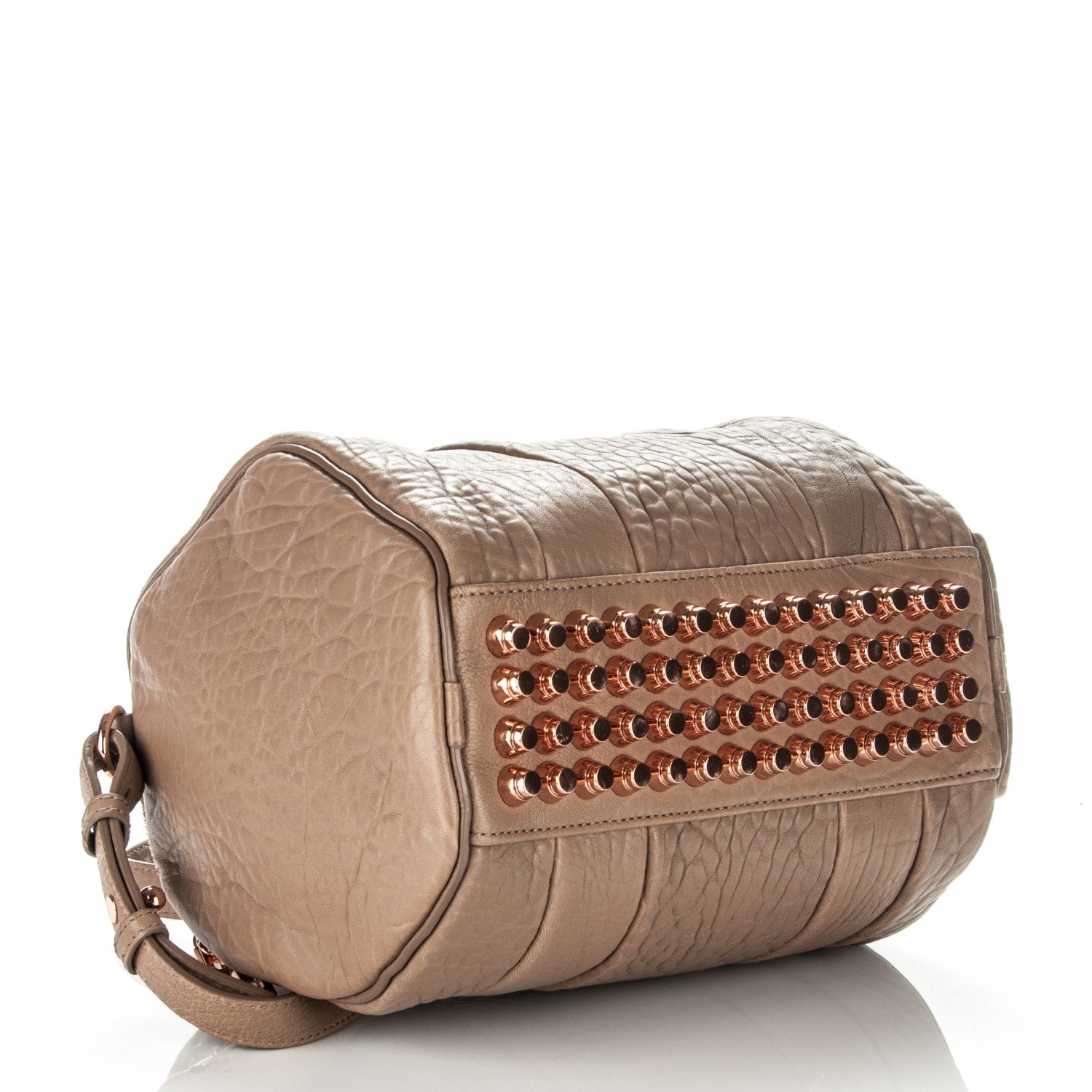 Alexander Wang Pebbled Lambskin Rockie Latte Rose Gold Hardware 4 of 7