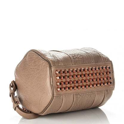 Alexander Wang Pebbled Lambskin Rockie Latte Rose Gold Hardware 4 of 7