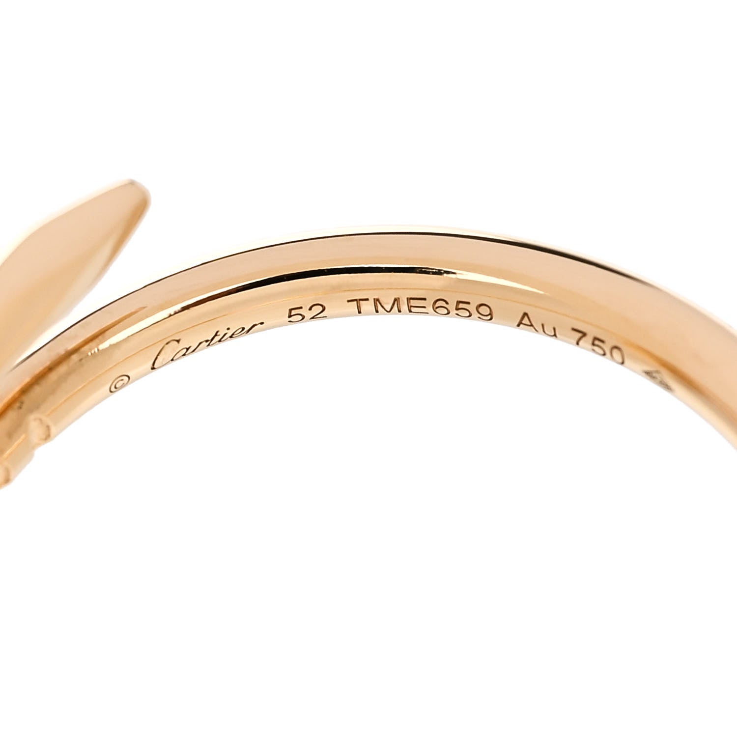 Cartier 18K Yellow Gold Small Juste Un Clou Ring 52 6 4 of 4