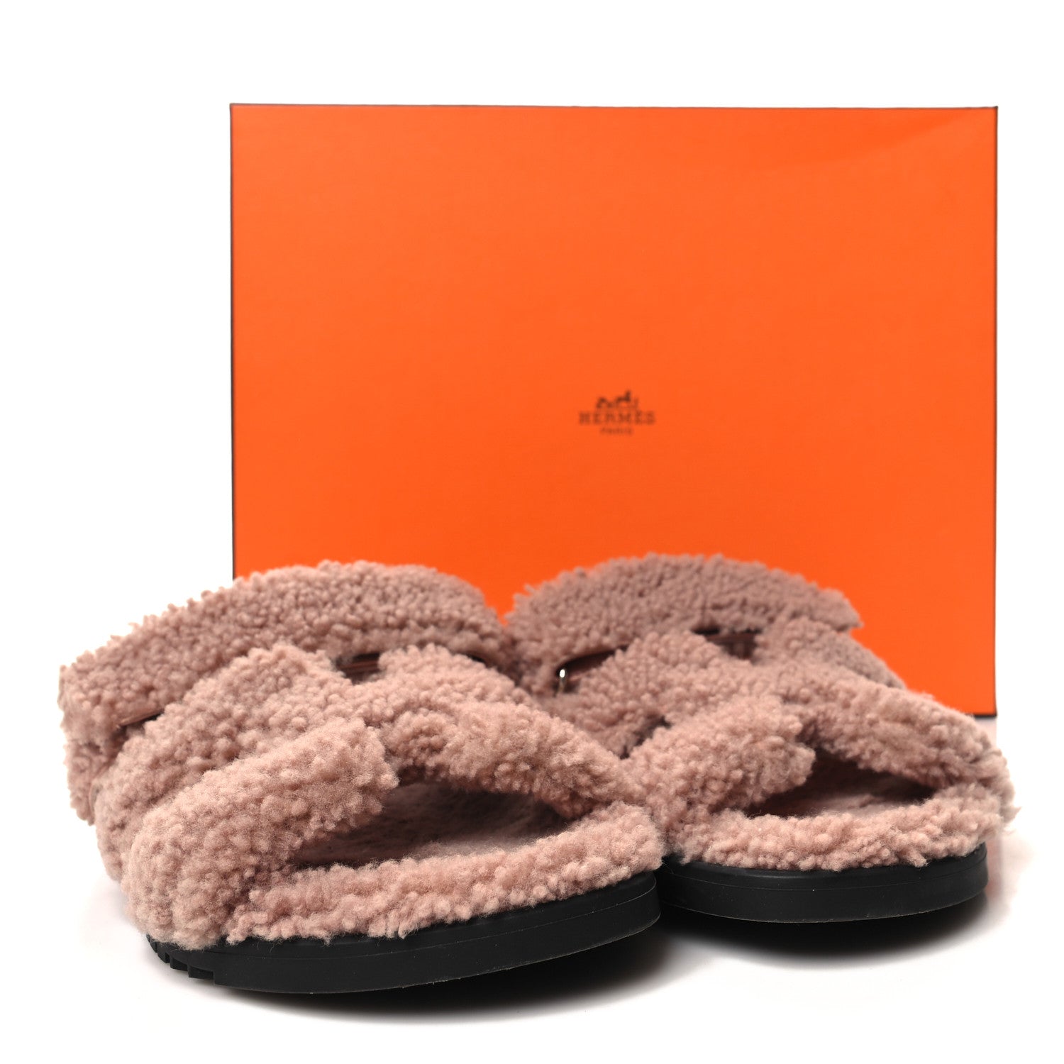 Hermes Woolskin Womens Chypre Sandals 41 Sandalwood 8 of 8