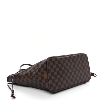 Louis Vuitton Damier Ebene Neo Neverfull MM Rose Ballerine 5 of 13