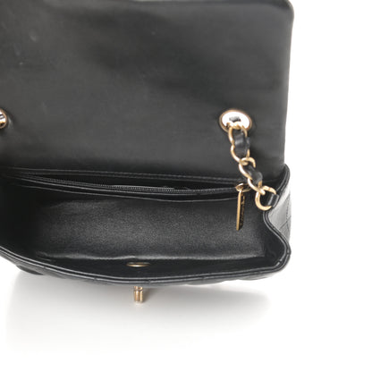 Chanel Lambskin Quilted Mini Rectangular Flap Black 5 of 15