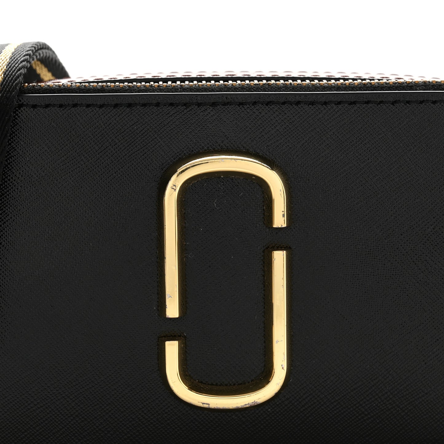 Saffiano Small Snapshot Camera Bag Black Multicolor