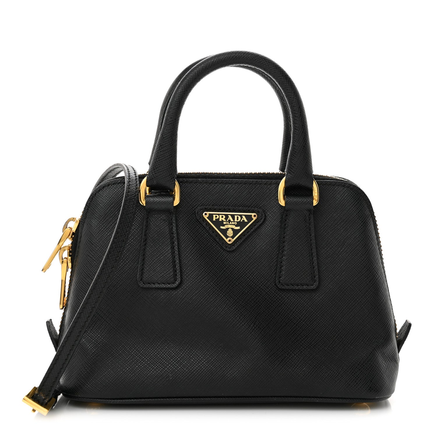 Prada Saffiano Lux Mini Promenade Tote Black 1 of 11