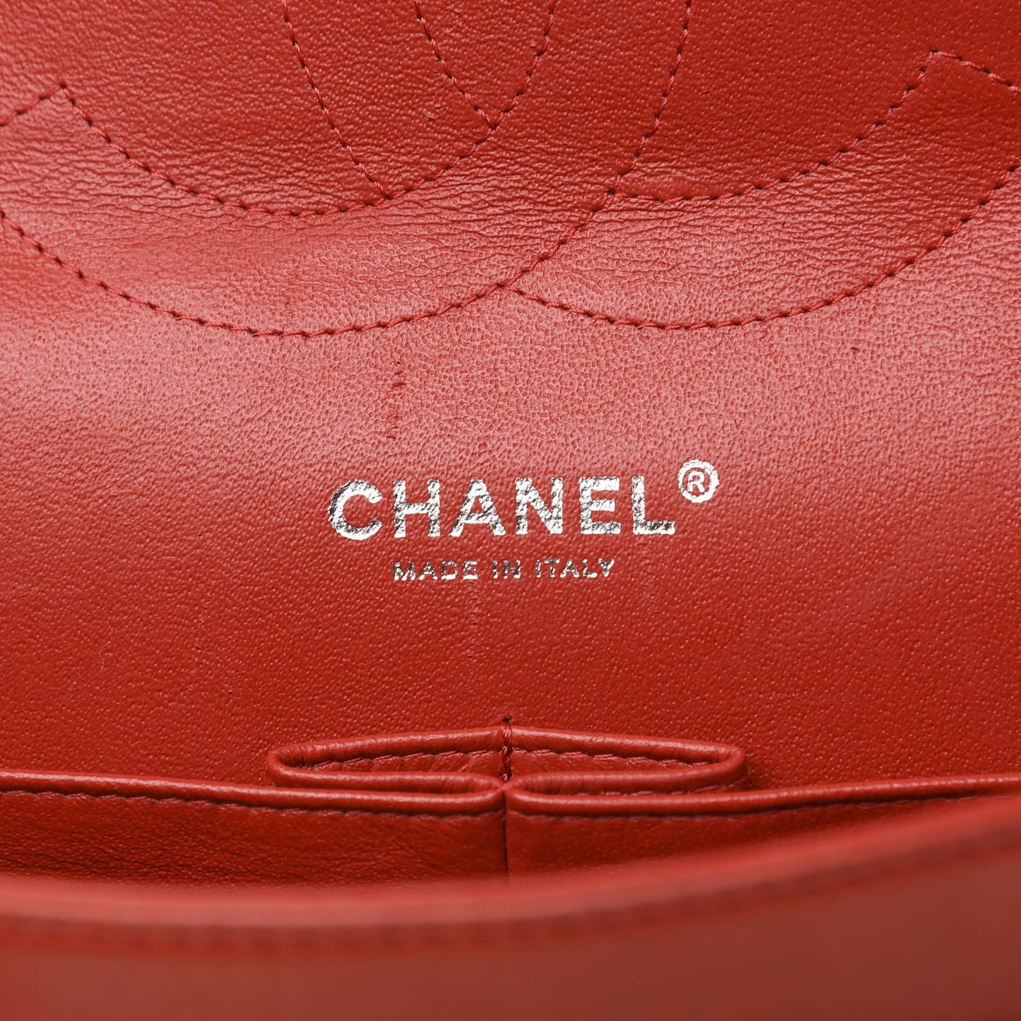 Lambskin Quilted Jumbo Double Flap Red