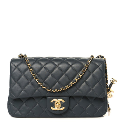 Chanel Lambskin Quilted Medium Rectangular CC Slide Flap Grey 1 of 11