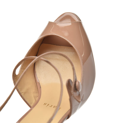 Christian Louboutin Patent Debriditoe 85 Pumps 37 Nude 11 of 12