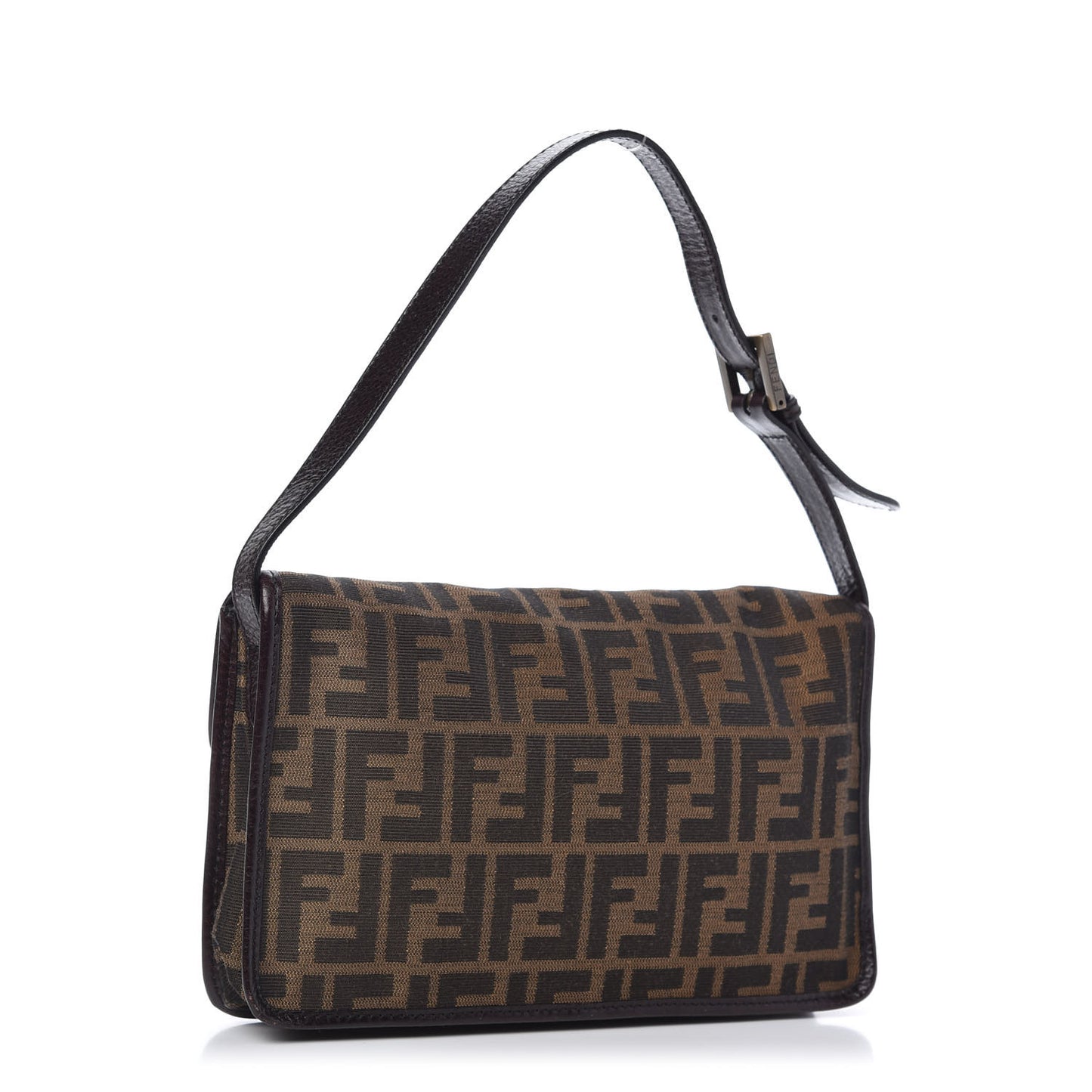Zucca Calfskin Shoulder Bag Tobacco