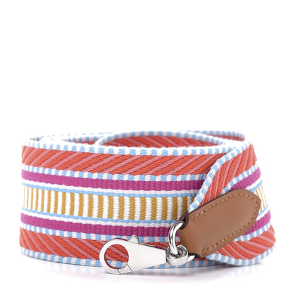 Hermes Toile Swift 50mm Sangle Cavale Shoulder Strap Capucine Magnolia Gold 1 of 6
