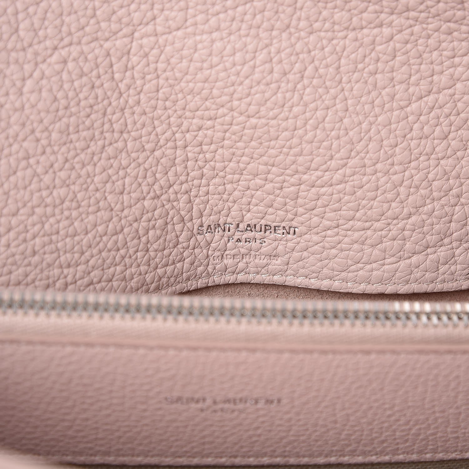 Saint Laurent Grained Calfskin Small Supple Sac De Jour Rose 6 of 7