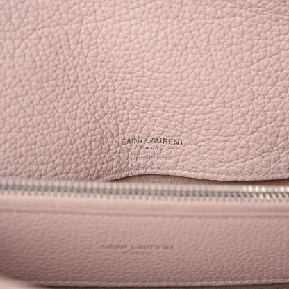 Saint Laurent Grained Calfskin Small Supple Sac De Jour Rose 6 of 7