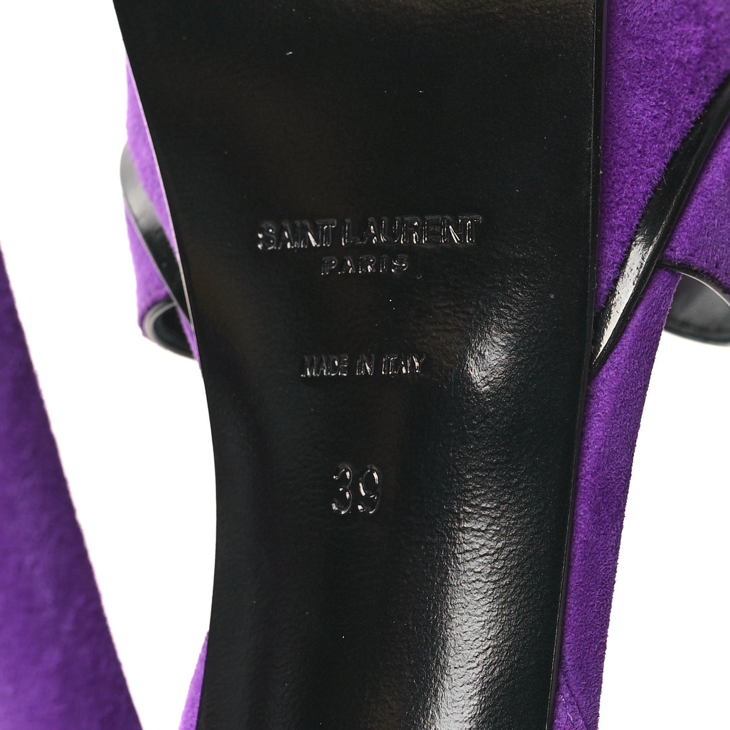 Kid Scamosciato Tribute 105 Open Toe Platform Sandals 39 Purple
