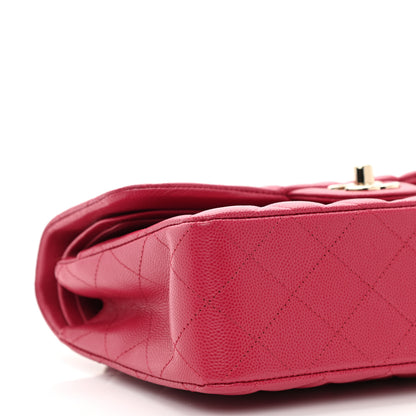 Chanel Caviar Quilted Small Double Flap Dark Pink 9 of 11