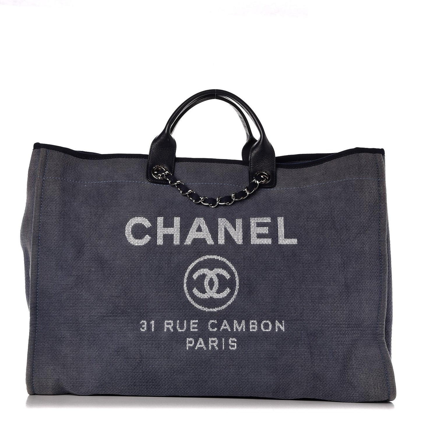 Canvas Extra Large Deauville Tote Blue