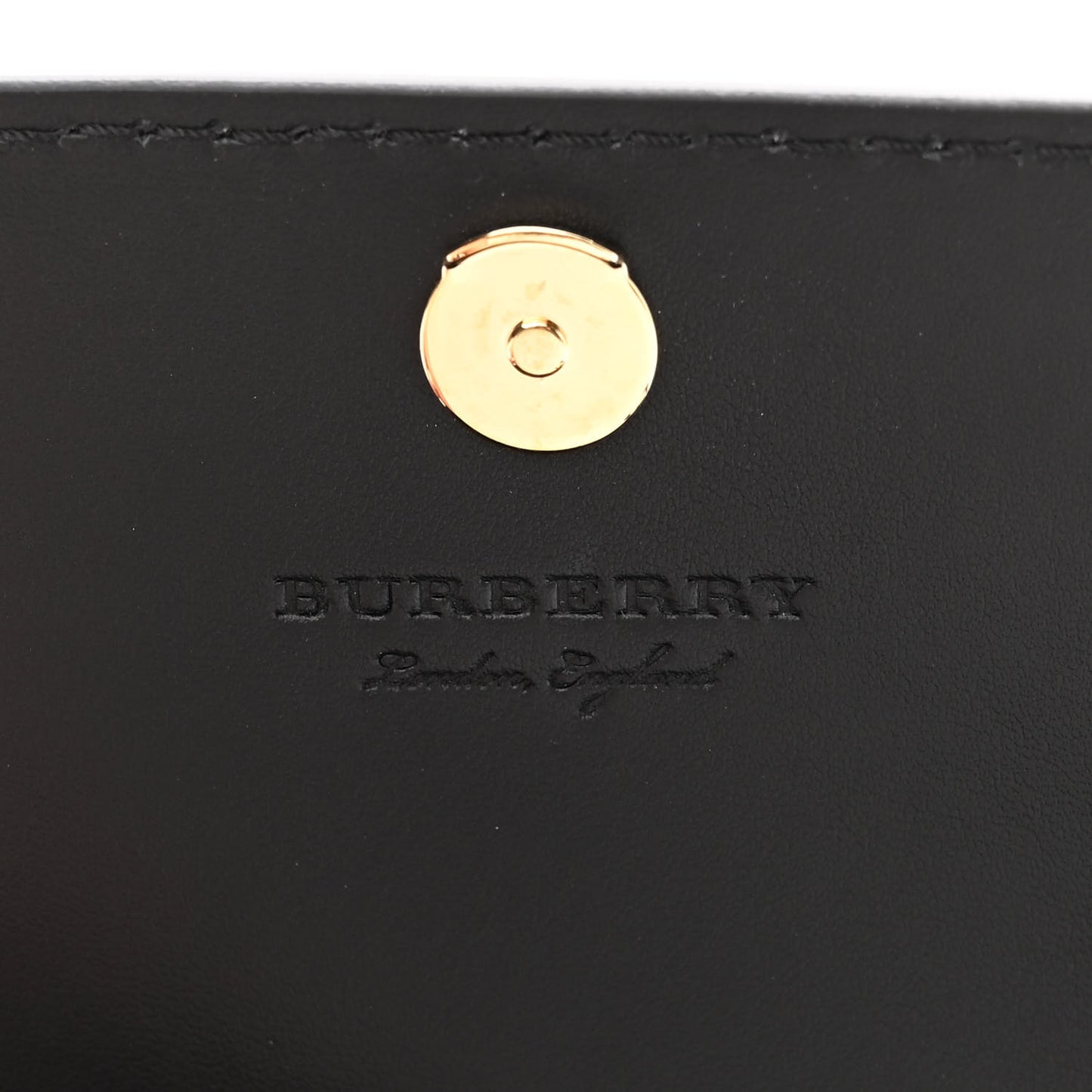 Derby Calfskin House Check Wallet On Chain Black