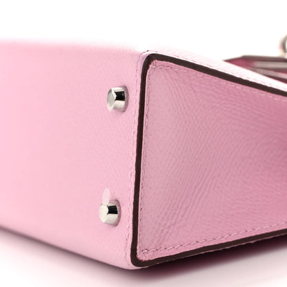 Hermes Epsom Mini Kelly Sellier 20 Mauve Sylvestre 10 of 12