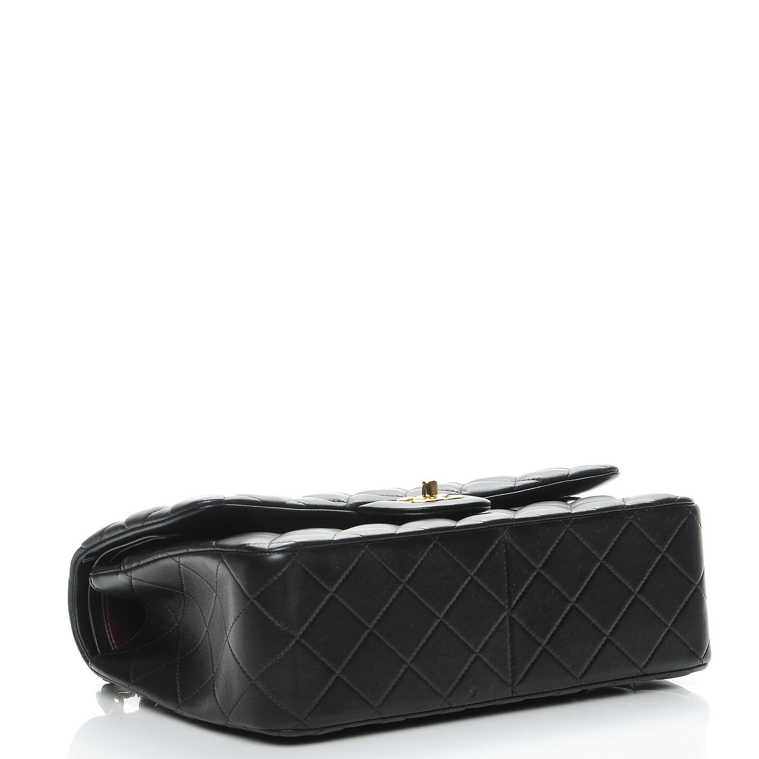 Chanel Lambskin Quilted Jumbo Double Flap Black 4 of 7