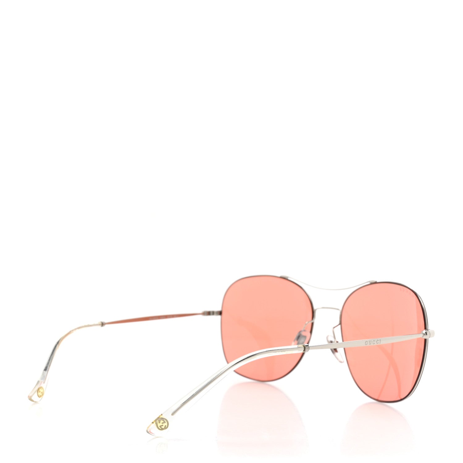 Gucci Aviator Sunglasses GG4253S Silver Red 4 of 7