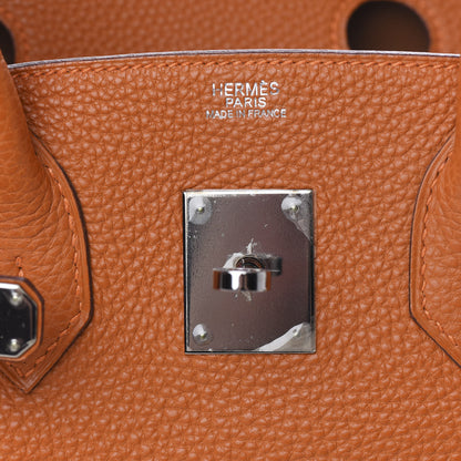 Hermes Togo Verso Birkin 30 Potiron Fauve 8 of 29