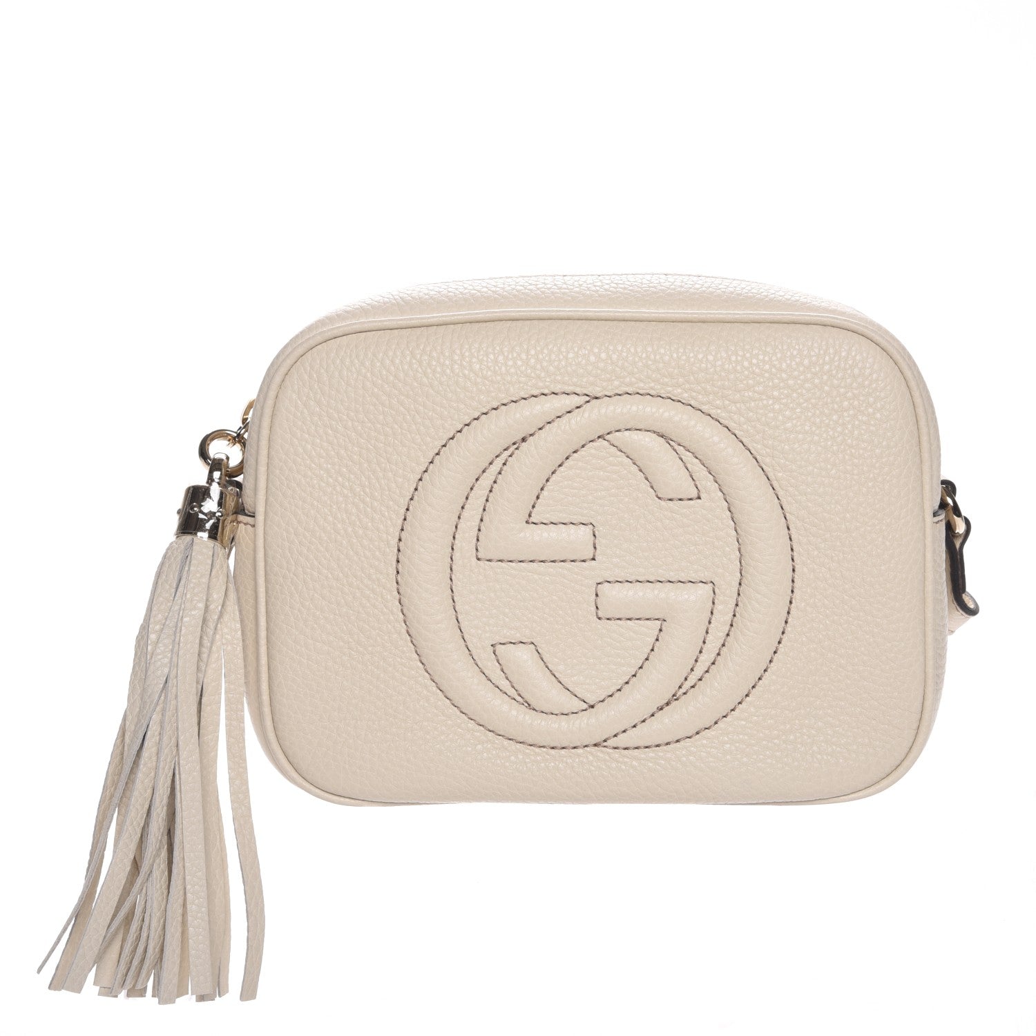 Gucci Pebbled Calfskin Small Soho Disco Bag Off White 1 of 7