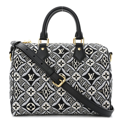 Louis Vuitton Jacquard Since 1854 Speedy Bandouliere 25 Grey 1 of 10