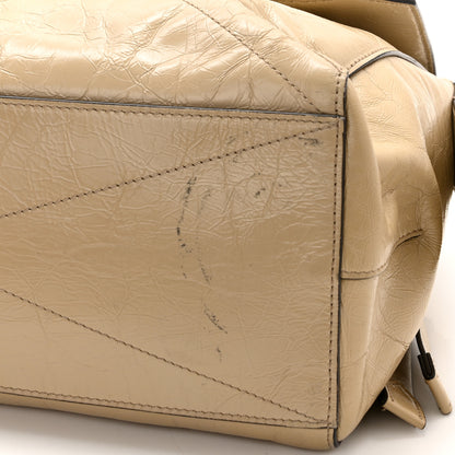 Givenchy Creased Patent Calfskin Medium ID Flap Dune 5 of 12
