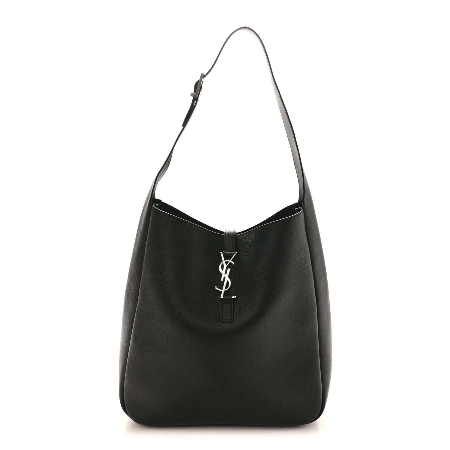 Saint Laurent Supple Calfskin Large Le 5 A 7 Soft Hobo Black 1 of 9