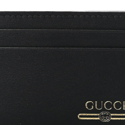 Gucci Plutone Calfskin Logo Card Holder Black 8 of 8