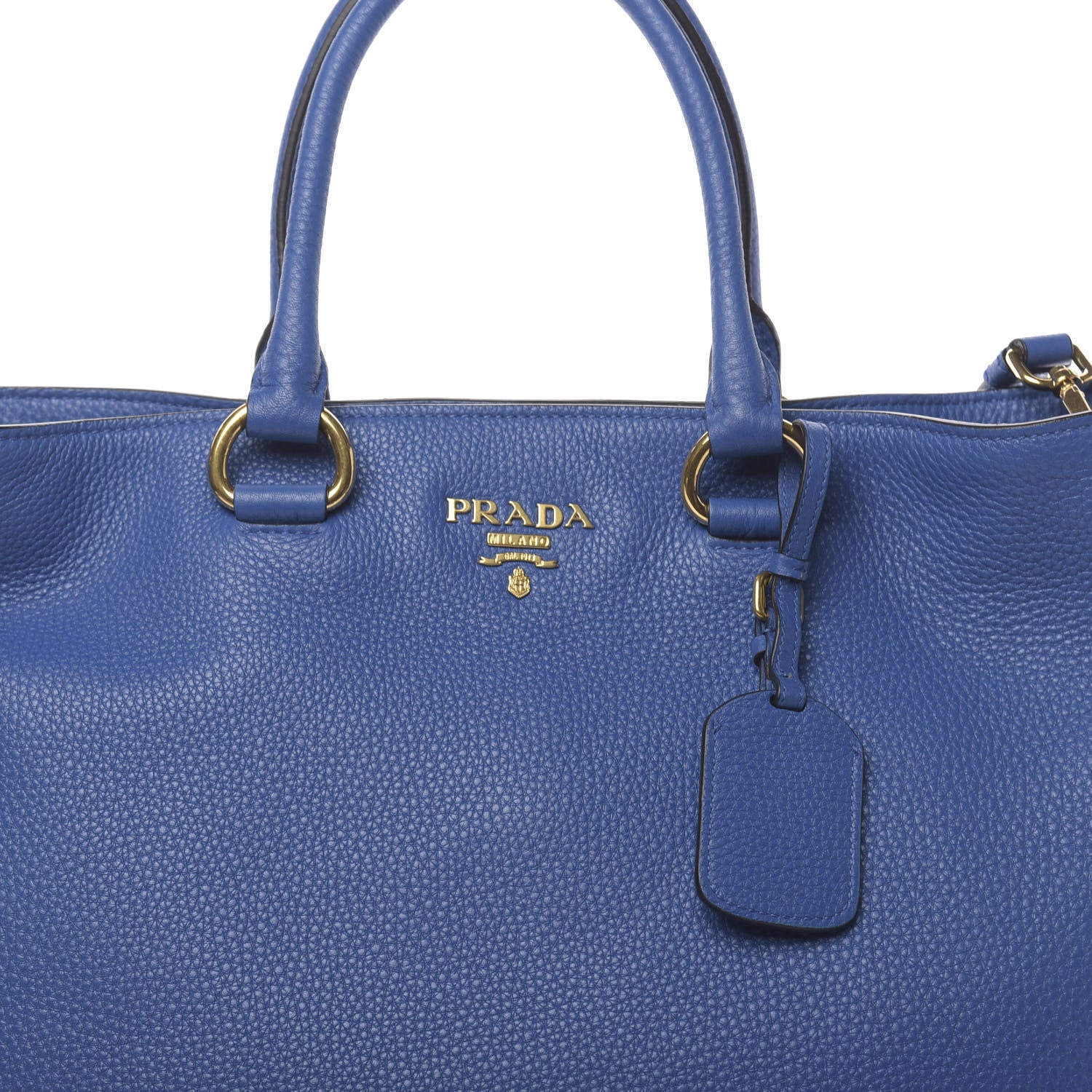 Prada Vitello Phenix Tote Azzurro 9 of 11