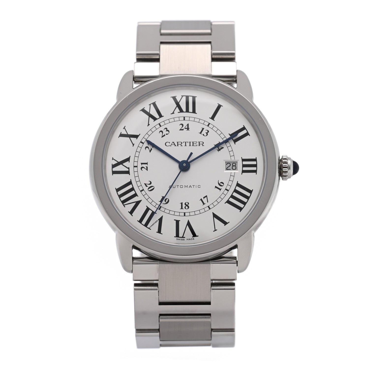 Cartier Stainless Steel 42mm Ronde Solo Automatic Watch 1 of 4