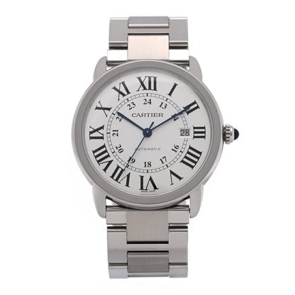 Cartier Stainless Steel 42mm Ronde Solo Automatic Watch 1 of 4