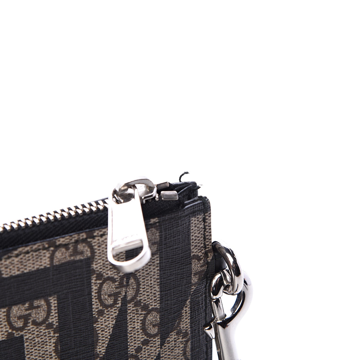 Gucci GG Supreme Monogram Caleido Wristlet Black 8 of 9