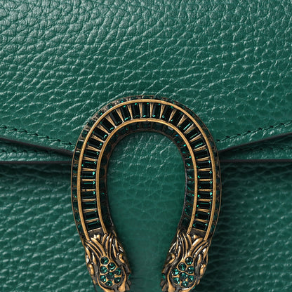 Gucci Dollar Calfskin Crystal Mini Dionysus Top Handle Bag Emerald 8 of 11