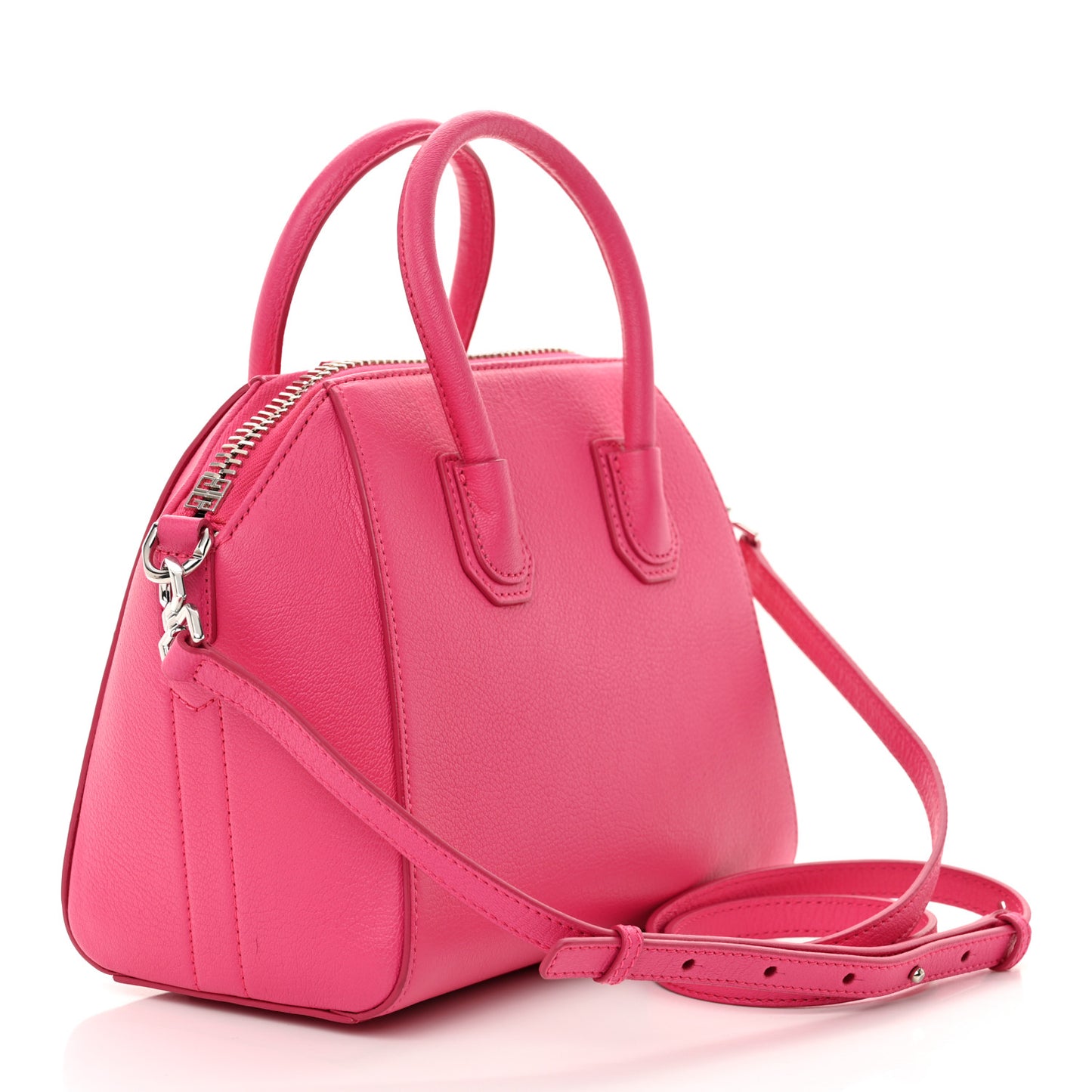 Sugar Goatskin Mini Antigona Neon Pink
