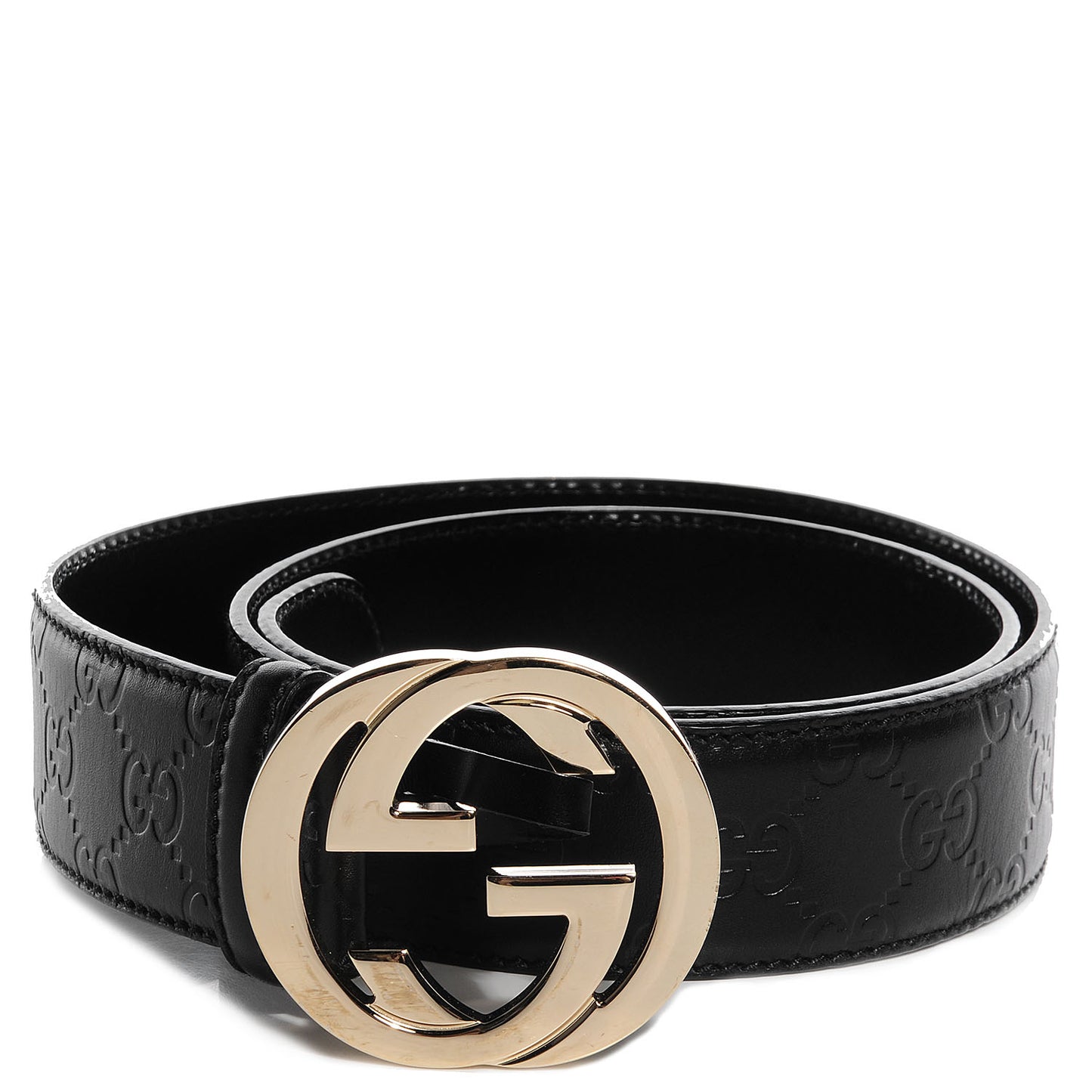Guccissima Interlocking G 40mm Belt 85 34 Black