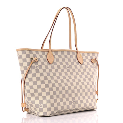 Louis Vuitton Damier Azur Neo Neverfull MM Rose Ballerine 3 of 12