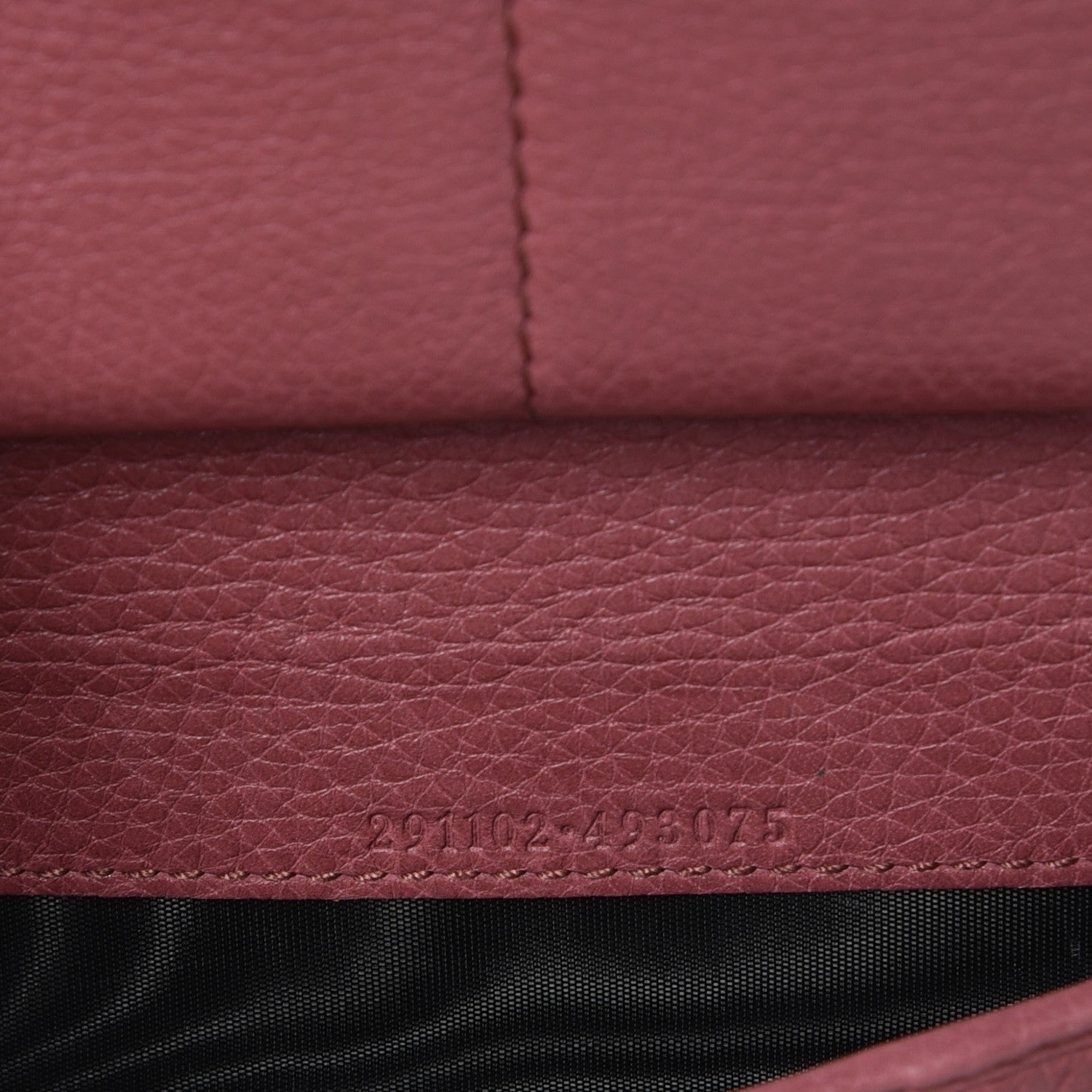 Gucci Pebbled Calfskin Soho Zip Around Wallet Peonia Flower 7 of 11