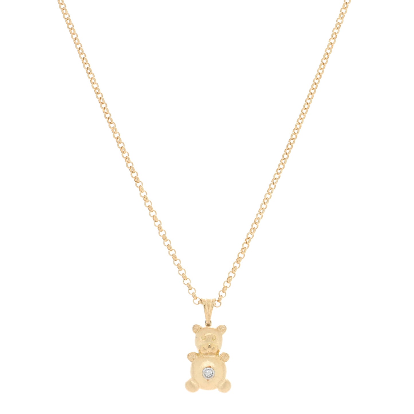 18K Yellow Gold Diamond Bubu Necklace