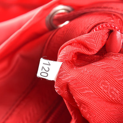 Prada Nylon Vela Medium Backpack Rosso 7 of 13