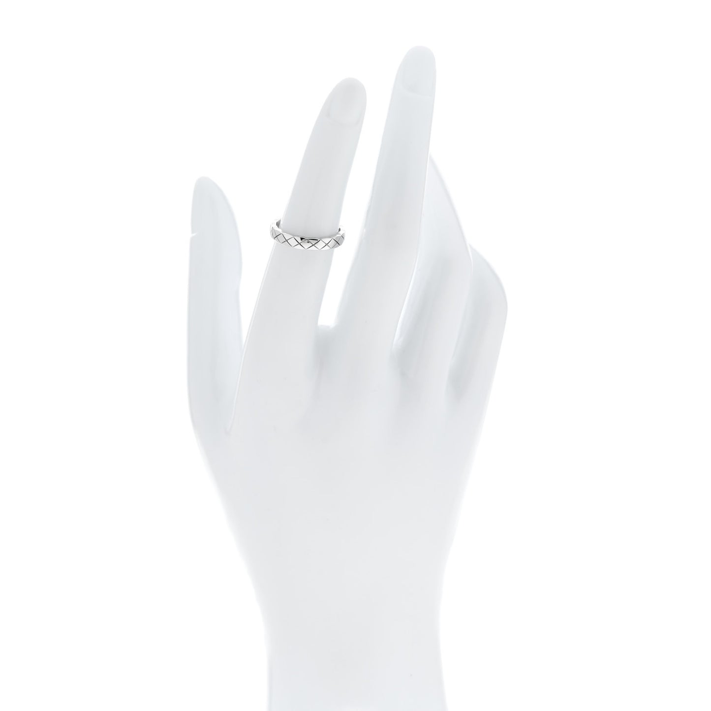 18K White Gold Mini Coco Crush Ring 50 5.25