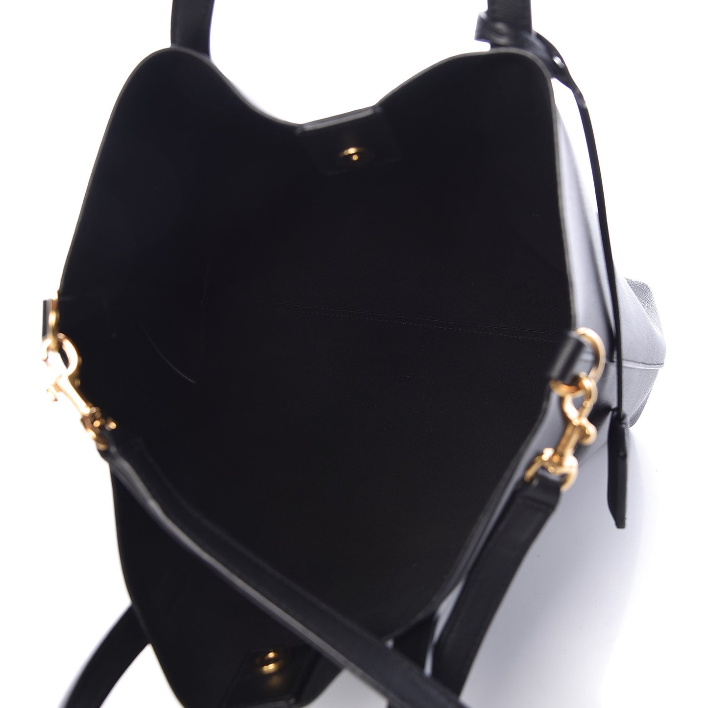 Calfskin Toy Shopping Tote Black