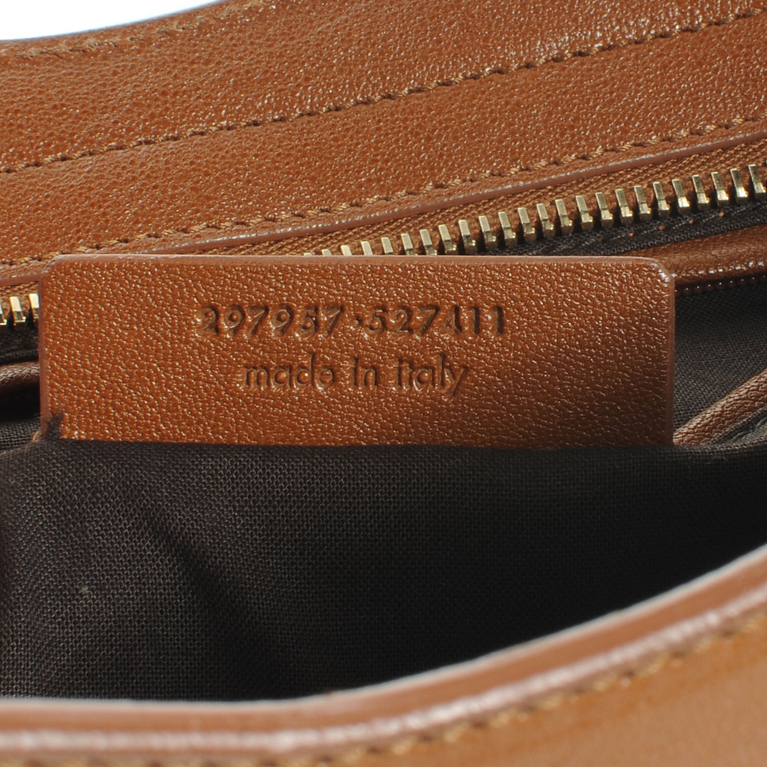 Saint Laurent Leather Mini Cabas Chyc Whiskey 7 of 9