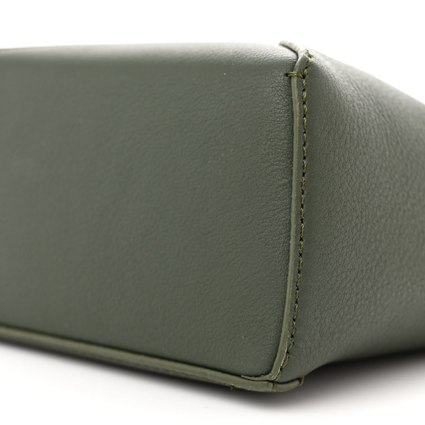 Calfskin Mini Puzzle Edge Bag Vintage Khaki