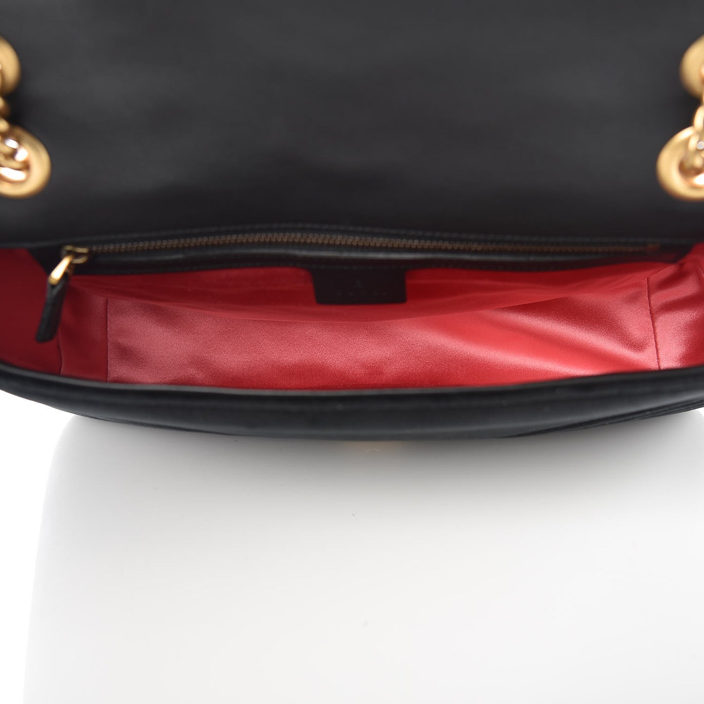 Velvet Matelasse Medium GG Marmont Shoulder Bag Black