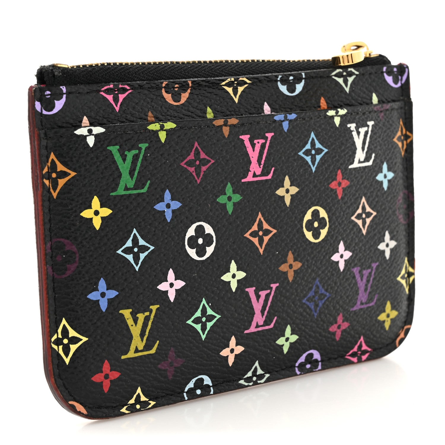 Louis Vuitton Monogram Multicolor Key Pouch Black Grenade 3 of 10