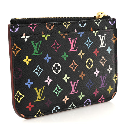 Louis Vuitton Monogram Multicolor Key Pouch Black Grenade 3 of 10